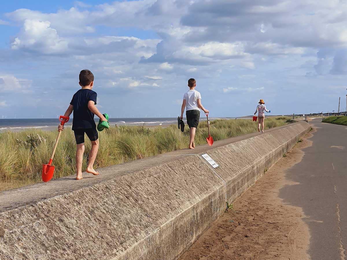 People Walking In Summer